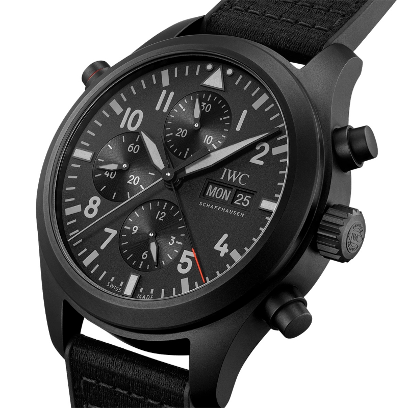 Picture of PILOT’S WATCH DOUBLE CHRONOGRAPH TOP GUN CERATANIUM - AUTOMATIC 44 MM