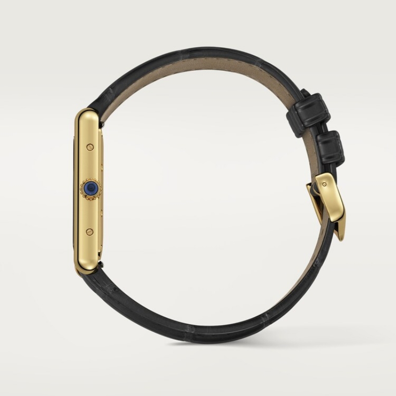 Picture of TANK LOUIS CARTIER - YELLOW GOLD CASE  BALCK DIAL