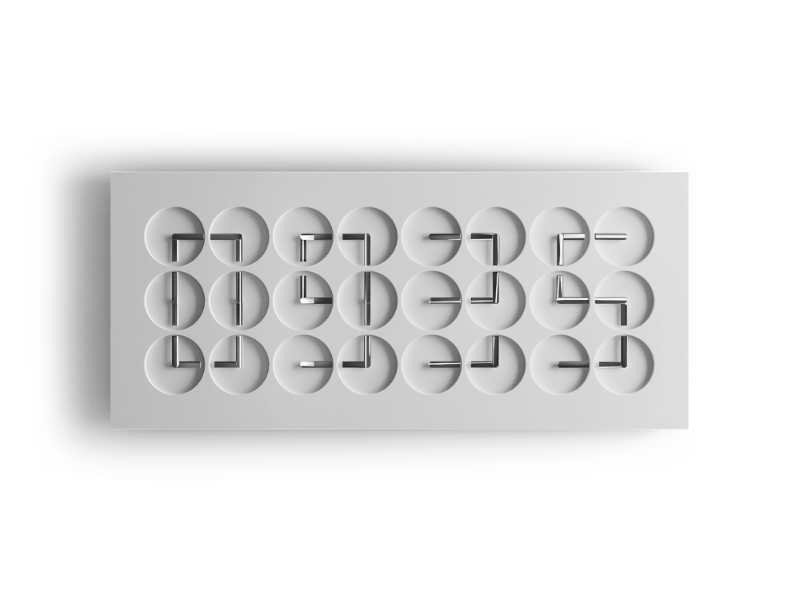 Picture of ClockClock 24 – White Sterling