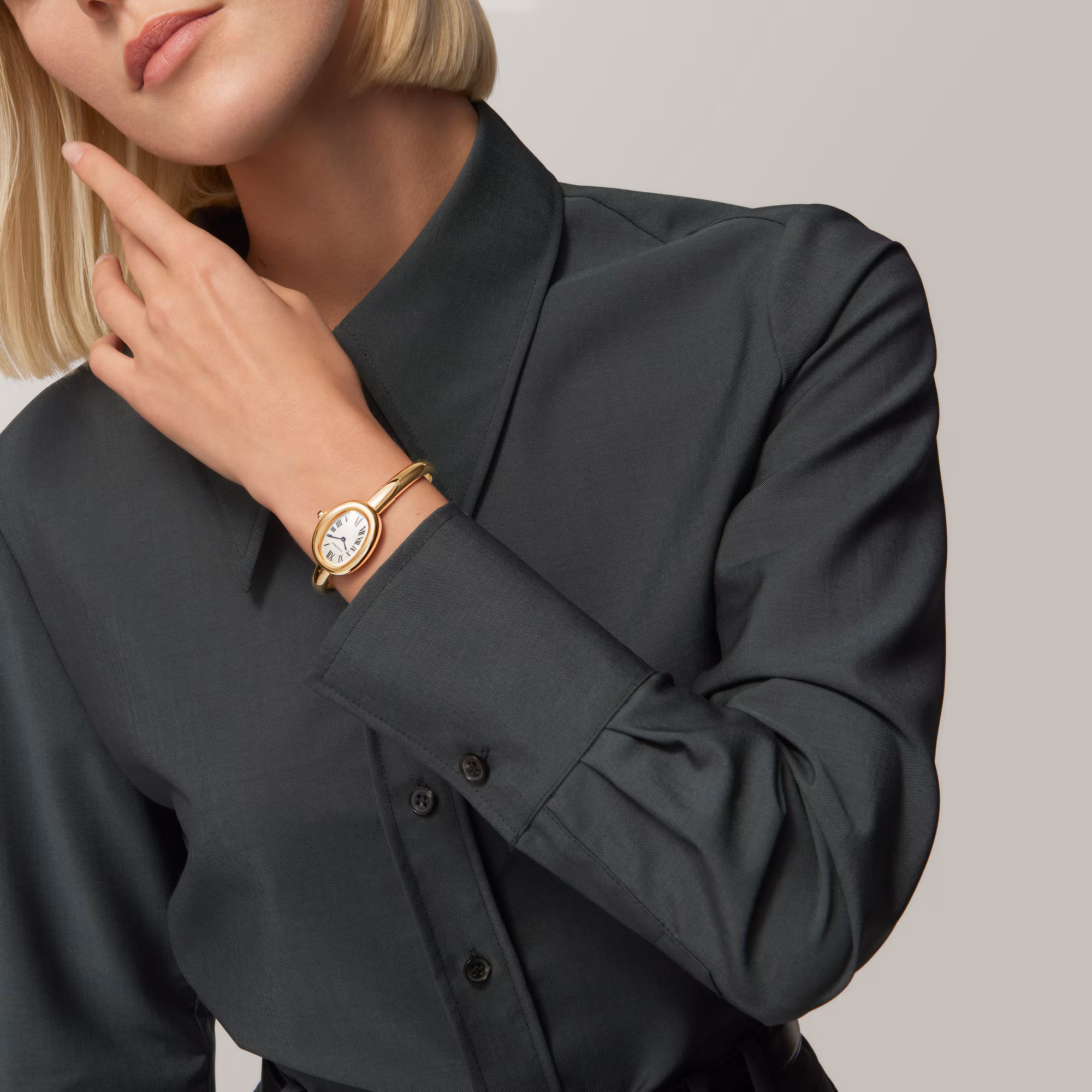 Resim BAIGNOIRE WATCH YELLOW GOLD -  (SIZE 17) SMALL