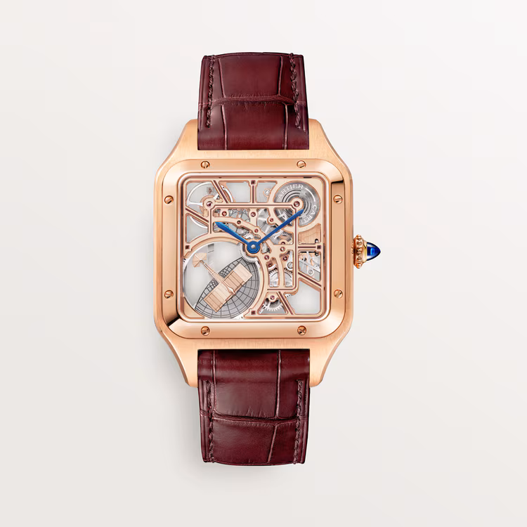 Resim SANTOS-DUMONT SKELETON WATCH EQUIPPED WITH A MICRO-ROTOR