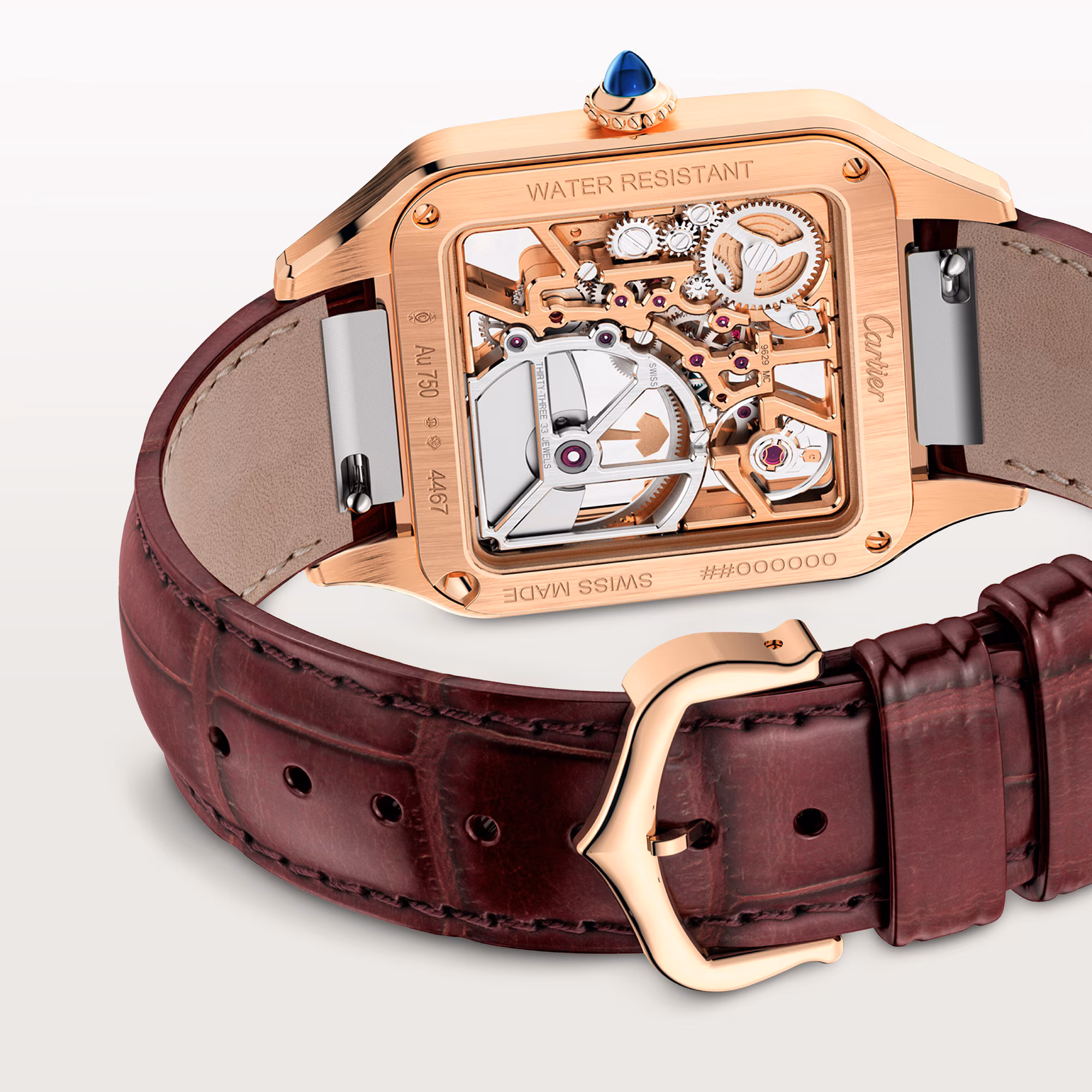 Resim SANTOS-DUMONT SKELETON WATCH EQUIPPED WITH A MICRO-ROTOR